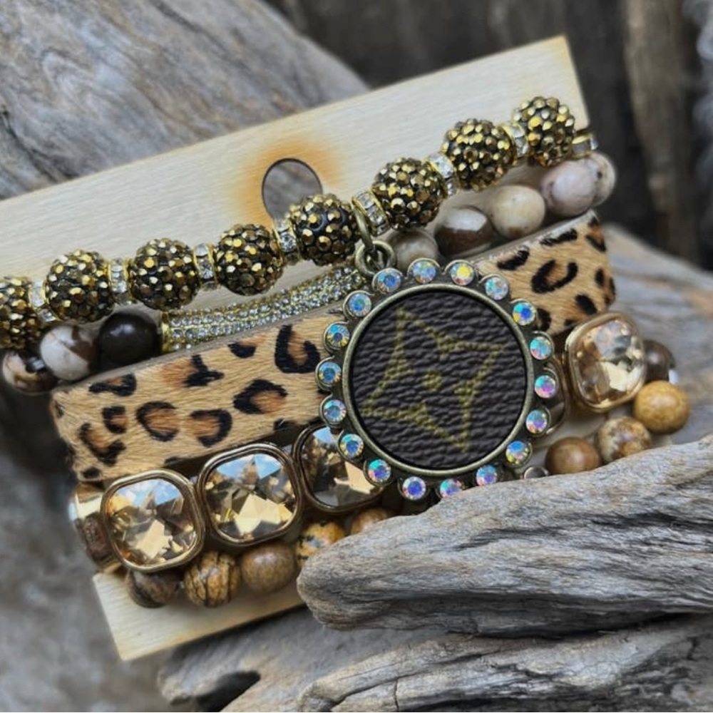 Keep it Gypsy Leopard Bracelet Set